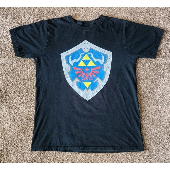 The Legend of Zelda Ocarina of Time T-Shirt Men's XL Black Short Sleeve - Picture 1 of 6